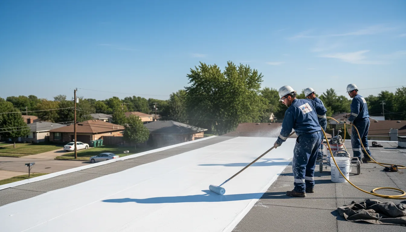 Commercial roof coating in Graham, TX near me